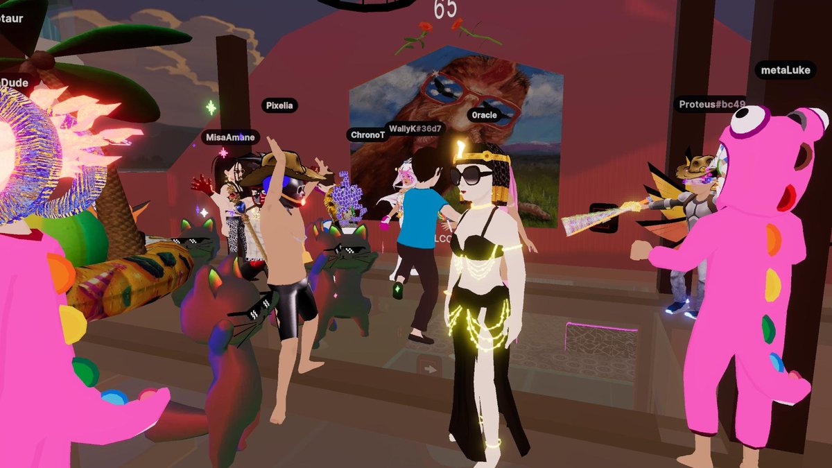 Lets go #MetaTribePlaza @decentraland #65roses #cfawareness  @cureCF 

#Metaverse #DISCOTHEQUE for awareness.