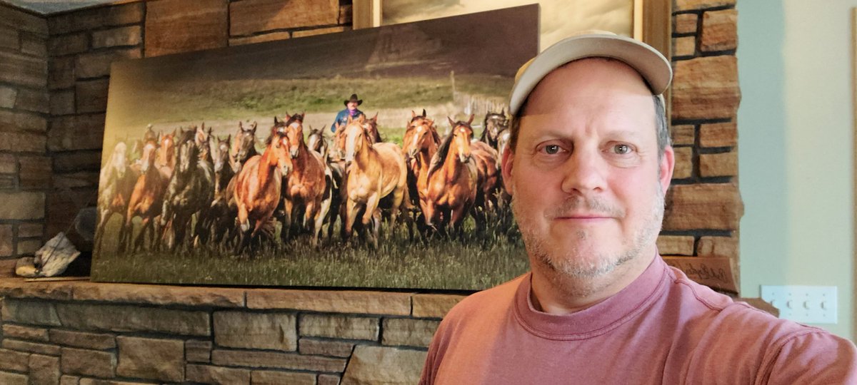 TonyBynum's tweet photo. Got some new work printed for a couple of dear clients.  The horse photo is 60" and heard back to the blackfeet reservation andnm the elk print is 36" and heaed for choteau, mt. https://t.co/xnerA87f5K