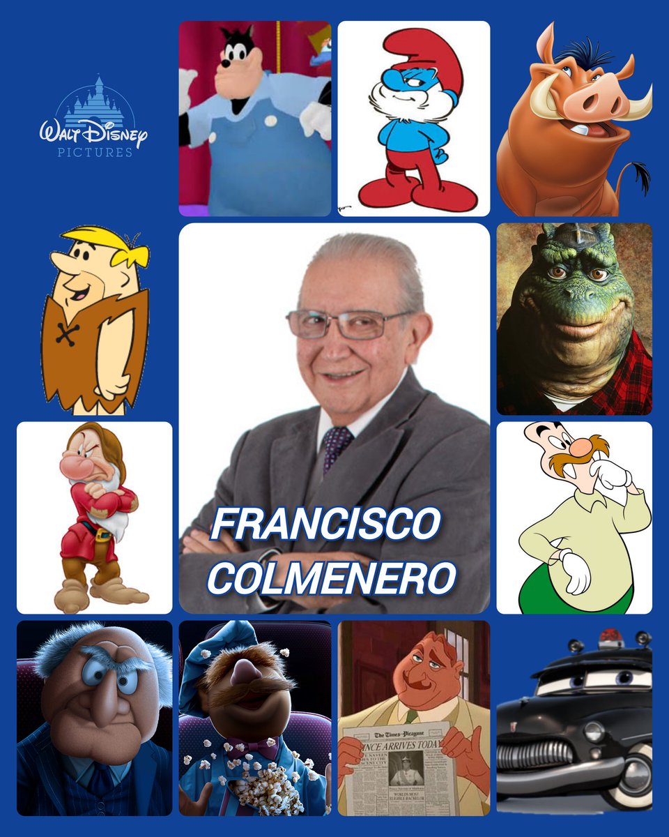 Feliz Cumpleaños @COLMENERO32 hice esta imagen para ti, que Dios te Bendiga. #WaltDisneyPictures #MickeyMouse #LosPitufos #ElReyLeon #LosPicapiedras #Dinosaurios #BlancaNieves #ElPajaroLoco #LosMuppets #LaPrincesaYElSapo #Cars