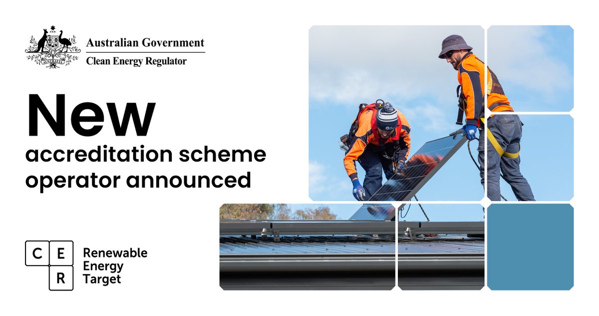 Solar Accreditation Australia (SAA) has been selected as the new accreditation scheme operator for installers &amp; designers under the Small-scale Renewable Energy Scheme. We look forward to working with SAA to grow the small-scale solar industry. More info👉 bit.ly/49yOlQe