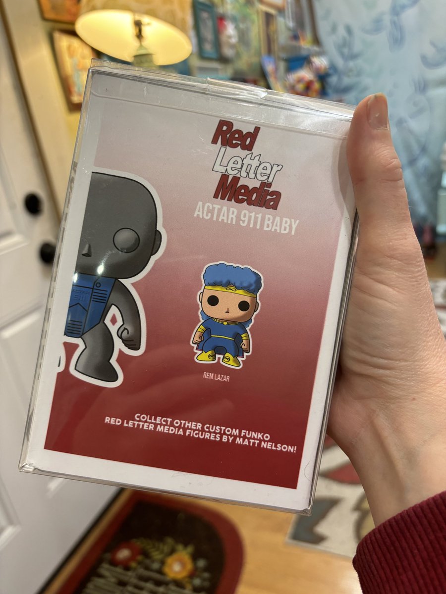 My friend @mattwnelson and I love all things @redlettermedia , and he made this amazing Actar 911 Baby Custom Funko for me! AMAZING!!! Look at this glorious thing! Thank you, Matt!