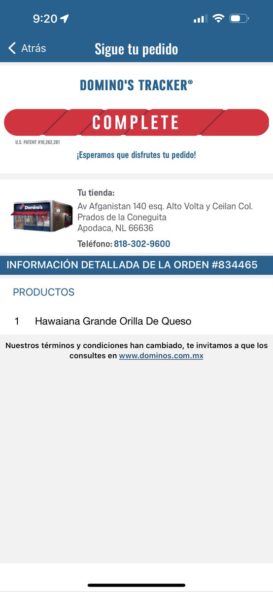 OberThere's tweet photo. @dominosmx  ya se dieron cuenta que su tienda marca la orden como entregada, se tarda + 1 hora y llega diciendo que no trae terminal y que la pagues cash … https://t.co/9root1xBqm