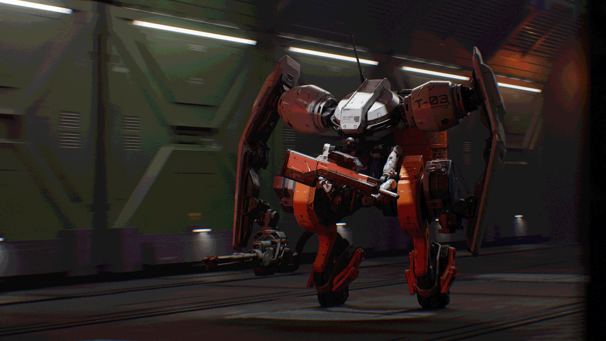 A.R.M.S. - ADVANCED ROBOTIC MODULAR SENTINEL  Heavy Armed Model artstation.com/artwork/n09g1K 

#3D #blenders #SubstancePainter #concpet #scifi #b3d #robot #digitalart