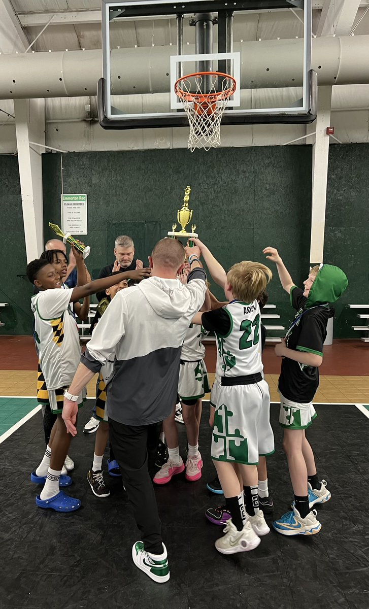 Upper Chesapeake Basketball League 7th grade champions! 50-48 win🥇 (6th grade team playing up) #emmortonbasketball #travelbasketball #emmortoneagles