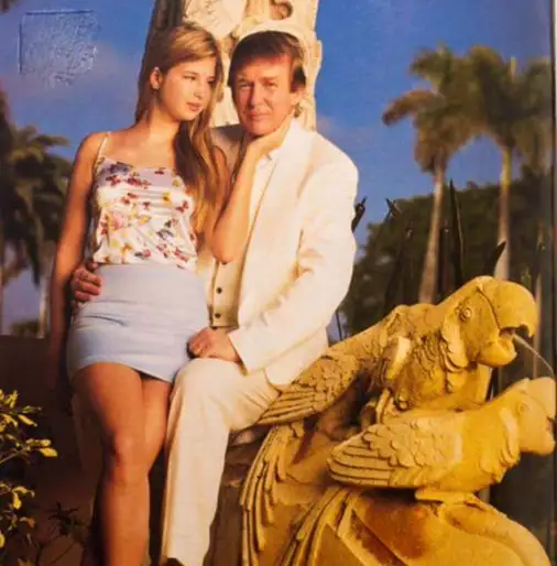 Chodron1025673's tweet photo. @TonyMontana5309 I bet you who picked this particular spot to take a pic.  Notice what the bird statues are doing.  Trump had ides. Look at that smile. https://t.co/X4HbAF8a36
