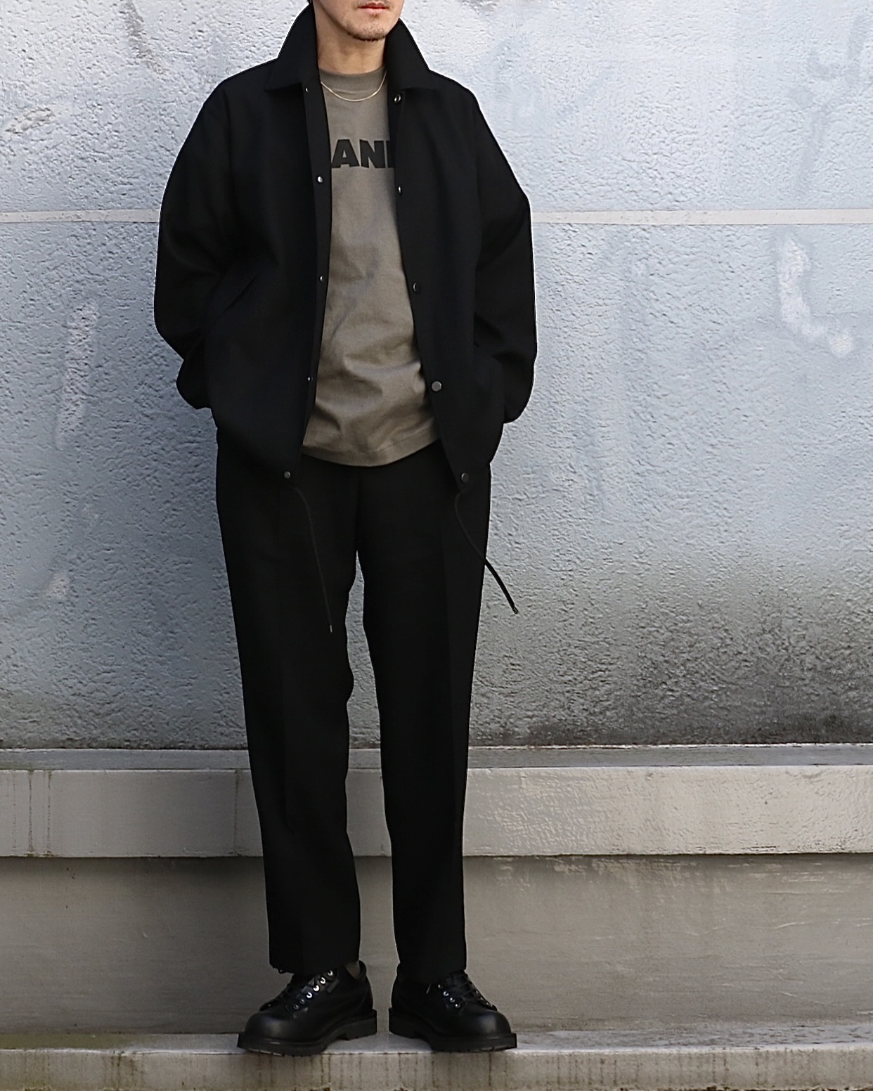 ジャケット・アウター markaware ORGANIC WOOL COACH JACKET MARKAWARE - ORGANIC WOOL HONEYCOMB COACH JACKET