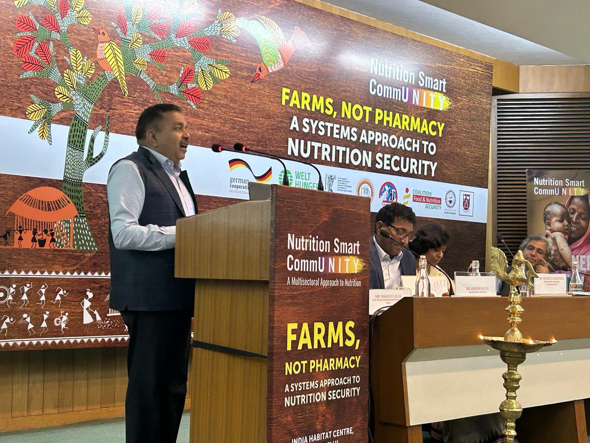 @Pawan_Connect shares his insights on Food System Transformation. Former CEO of @fssaiindia shared that food system is like a puzzle where big and small organizations are all playing equally important roles to bring change. #nutritionsmartcommunity