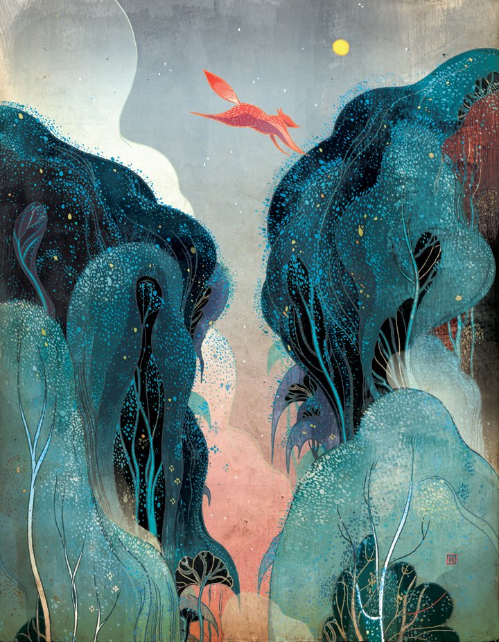 'Leap' by Victo Ngai, contemporary New York based illustrator from Hong Kong #womensart #LeapYear #LEAP24