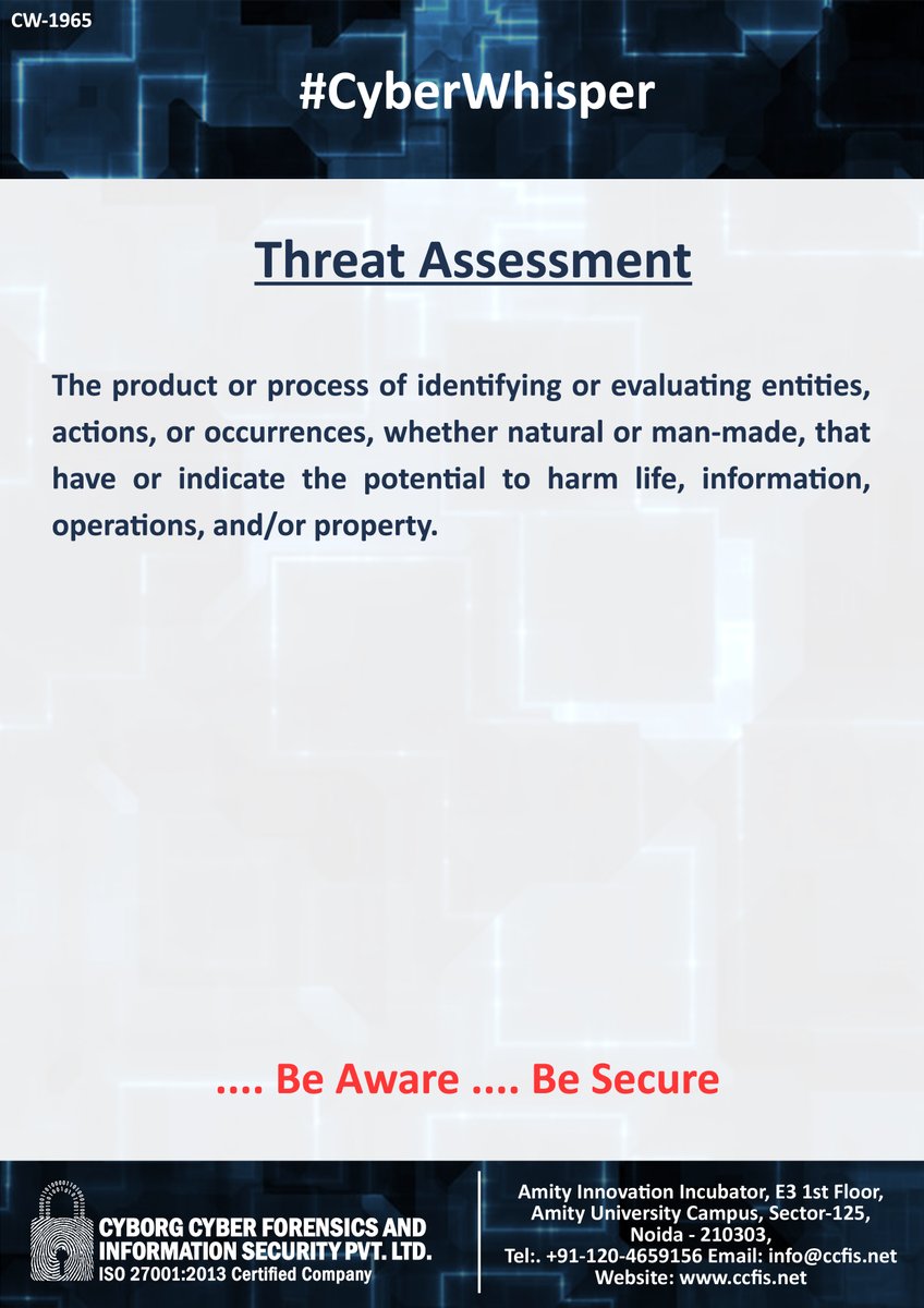#CyberWhisper #CyberSecurity #ThreatAssessment