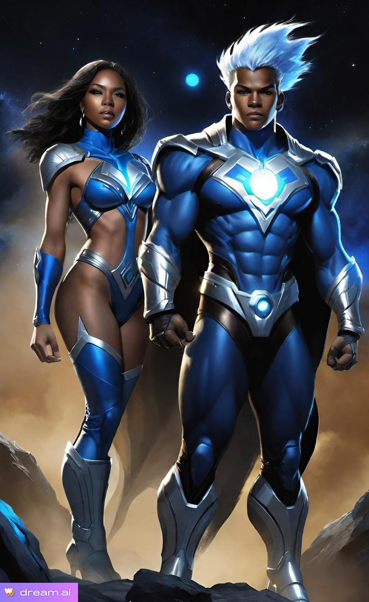 Ebonoceanis's tweet photo. #MEGAEA & #LUNAR_BLUE: THE #HYPERCOSMIC #POWER_COUPLE OF #SUPER_EARTHER #HEROACTIVES #PROTECTORS & #OVERSEERS OF THE #EARTHWORLD & #HUMANITY GIVEN THE ENDOWMENT OF THEIR AWESOME ABILITIES & TRAINING BY THE #ASTROGOD #ALLFEX_MAKER CALLING HERSELF THE #HEROSMITH OF #EARTHWORLD. https://t.co/qwu2T6gNex