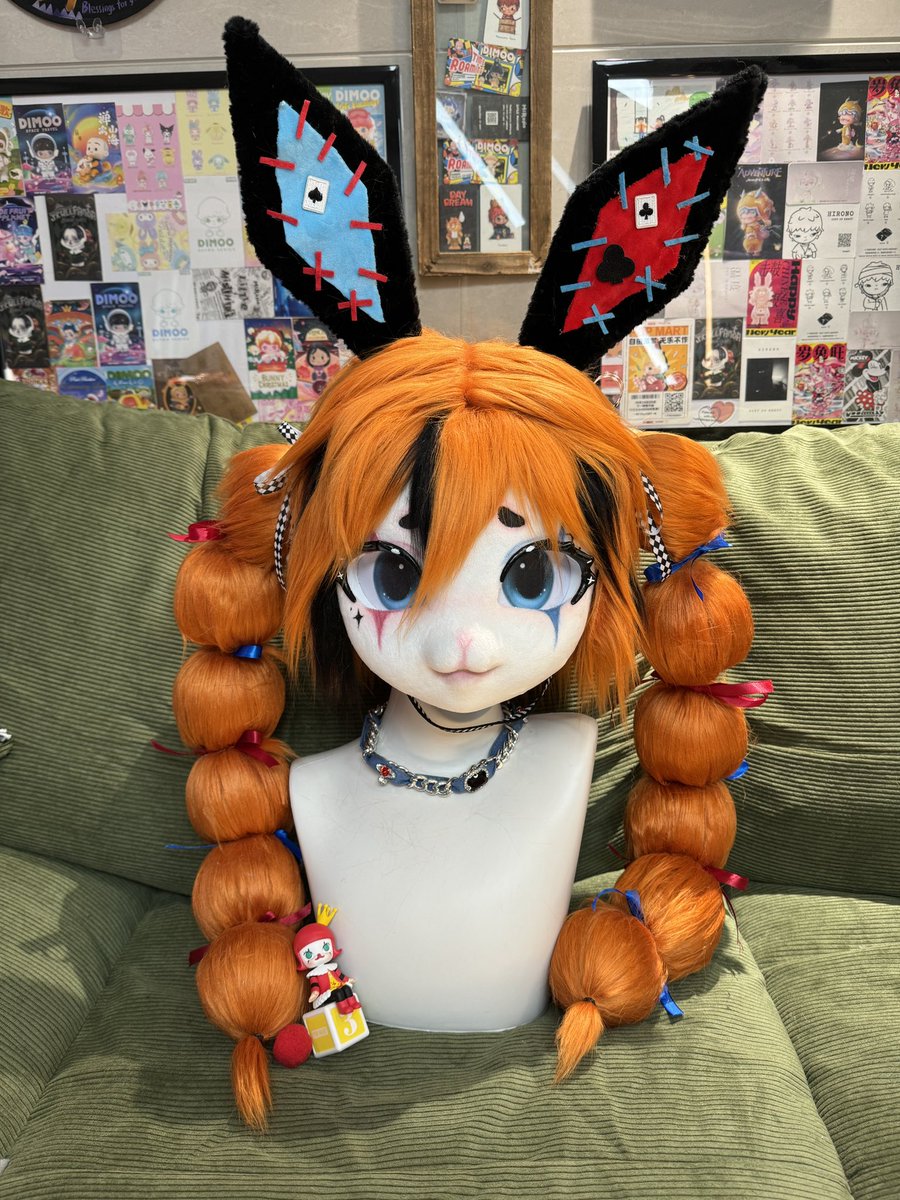 MeeMonsterFur's tweet photo. Display our clown rabbit girl~ We still have our commission open #kigurumi #furryartwork #furrycommission #furryart #Fursona #furrycommunity #furryfandom https://t.co/moWMN3tG5K