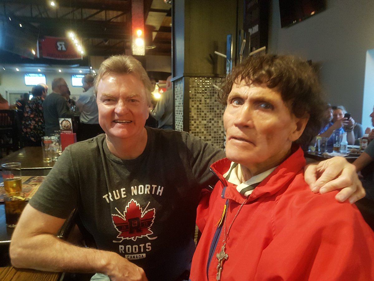 DaddyDaz's tweet photo. Ran into Chris Finnerty tonight at the Metcalfe arena…We talked for an hour! No clue I was talking to an Ottawa legend! Shared some amazing Ottawa stories and connections. Pic stolen from @Liams_Hockey https://t.co/wi4RZm8Qj7