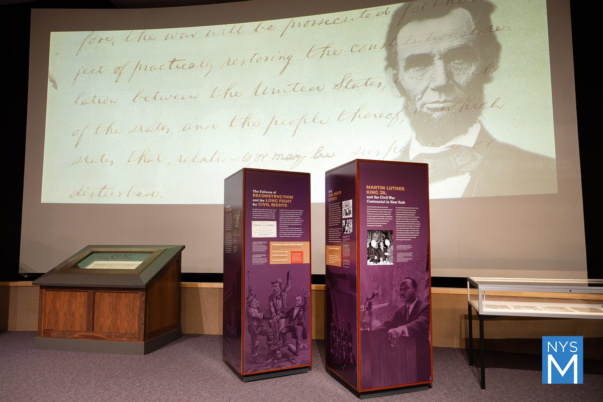 There are only a few days left to view Lincoln's Preliminary Emancipation Proclamation, written in his own hand, and excerpts from MLK's typed speech celebrating that same vital document's 100th anniversary. The Moral Arc Towards Freedom closes March 3: bit.ly/3UEvGOr