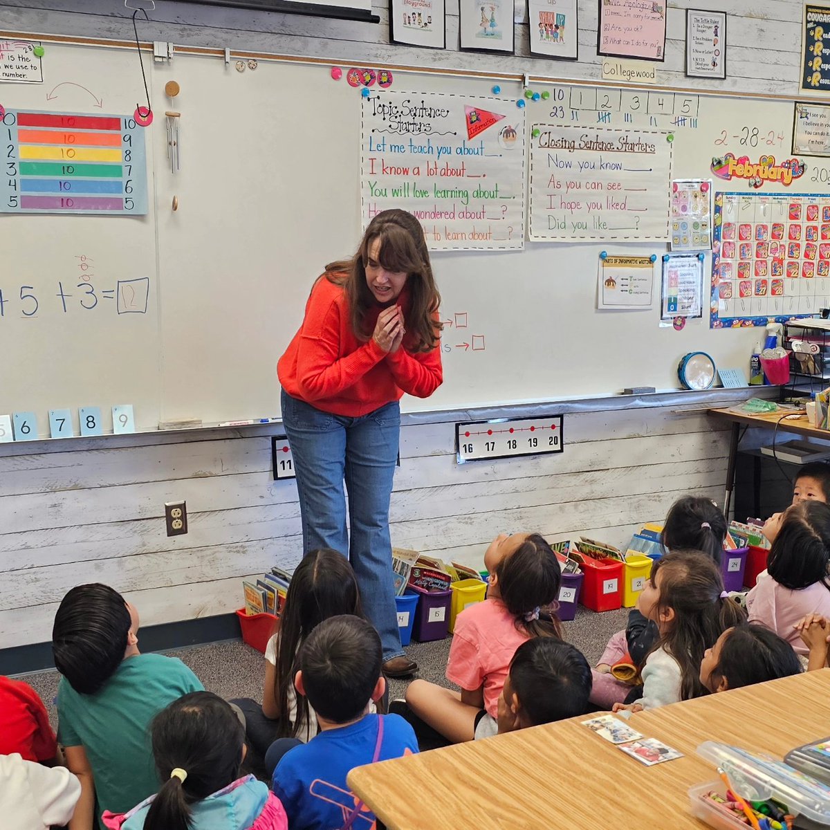 collegewood_el's tweet image. First graders using multiple strategies to add three addends. Mrs Garrett provided engaging instruction to her first graders, then they practiced using dice to pick the addends. They were very successful! #cultivatebelonging🌱 #mathinstruction #developingmindsnurturinghearts