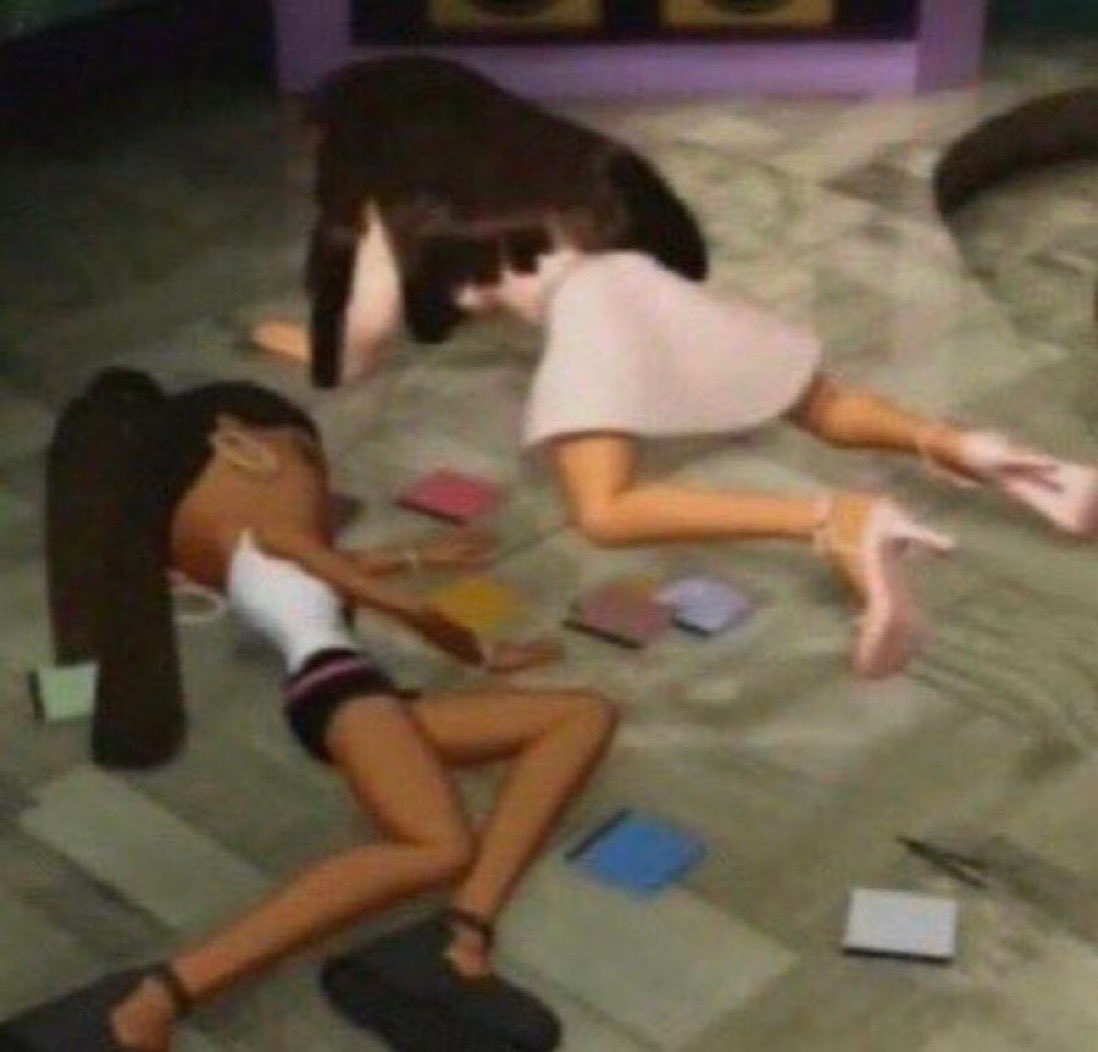 me and my best friend laughing at a joke that no one else finds remotely funny