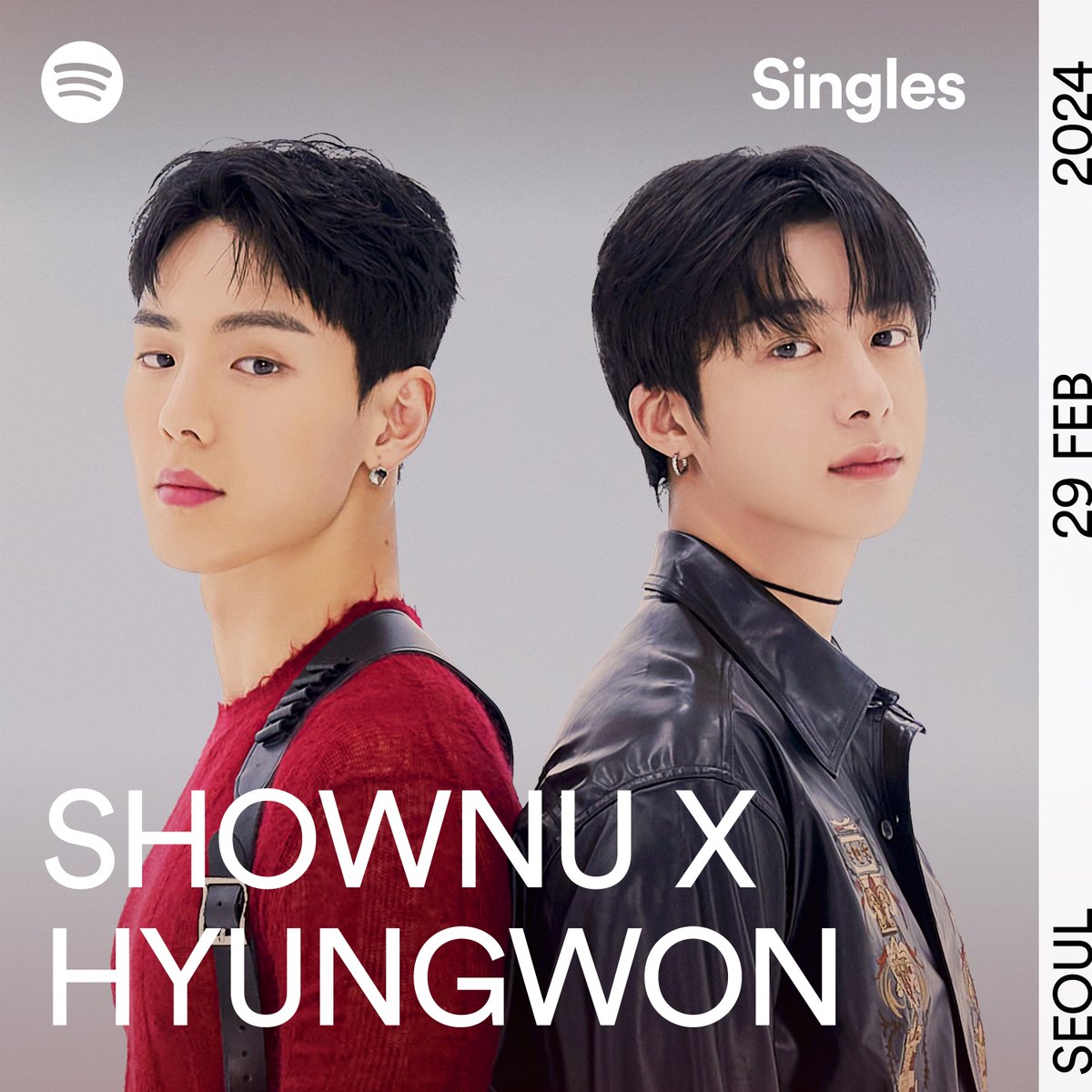 OfficialMONSTAX's tweet image. 🎧
240229 #몬스타엑스 
SHOWNU X HYUNGWON
니가 밉다 (I Hate You) Release

지금 #스포티파이 K-Pop ON!에서 
플리로 감상하세요🩷

#셔누 #SHOWNU
#형원 #HYUNGWON
#MONSTAX #MONSTA_X
#SpotifyxMONSTAX #KPopONFirstCrush #첫사랑프로젝트

👉🏻 open.spotify.com/album/2EcFUrBV…
