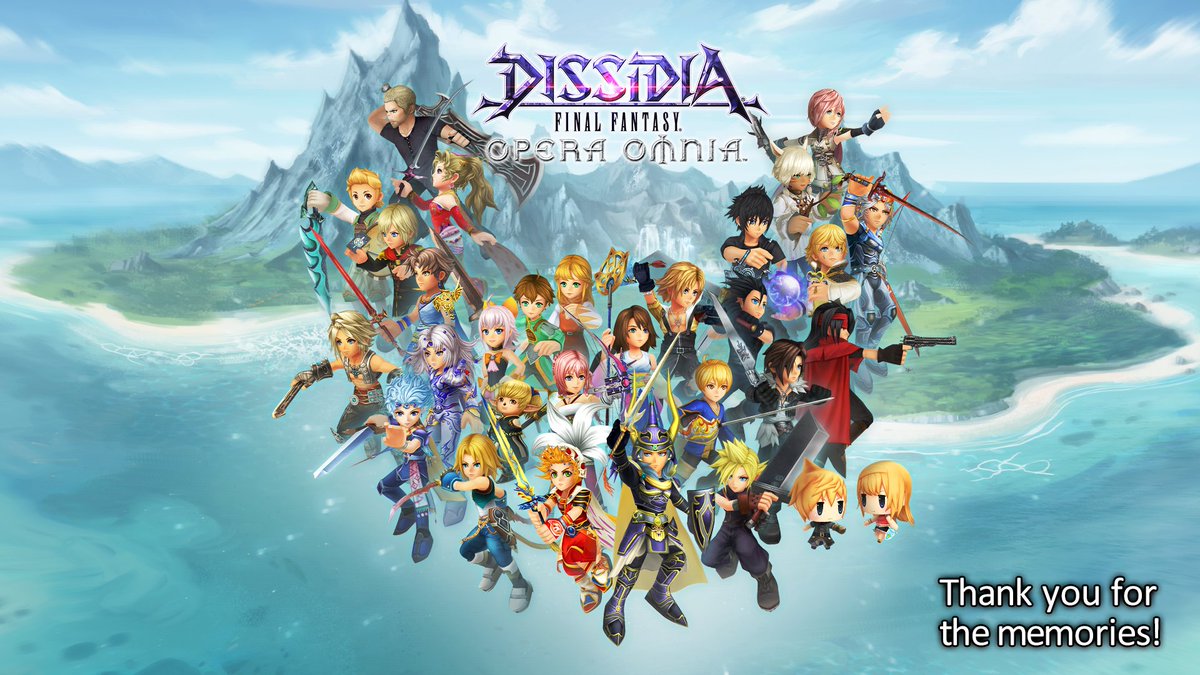 DISSIDIA FINAL FANTASY OPERA OMNIA has ended service as of Feb. 29, 2024, at 04:00 UTC.

Thank you for all of your support over the years.

"May the light forever shine upon us."

#DissidiaFFOO