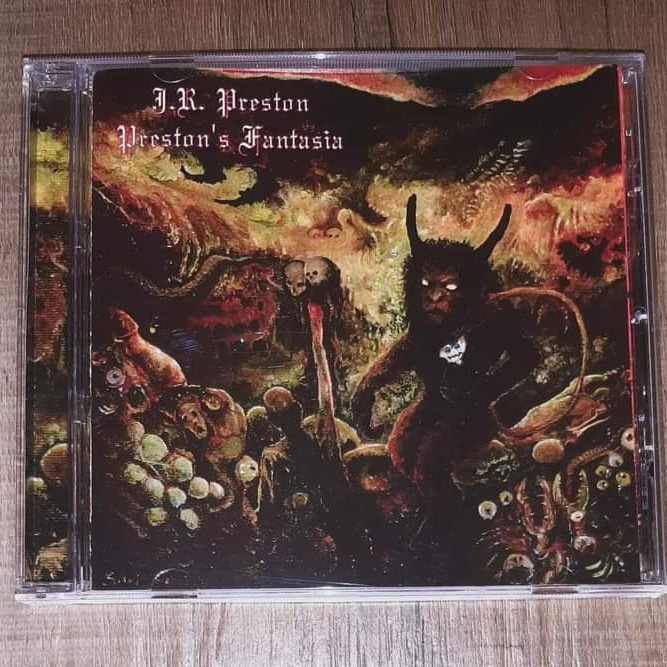 ArtPalmeroni's tweet photo. I work a painting for J.R. Preston, and it becomes an artwork for his album "Preston's Fantastia".

Photo credits: @jrprestonIL 

#artworks #heavymetal #hardrock #retrorock #rock #metal #darkart #satanicart #americanrock #americanmusic #americanmetalmusic #coverart #painting #art https://t.co/e3zPa4ZjNN