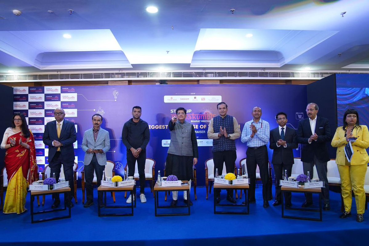 Thrilled by the momentum at the Startup Mahakumbh curtain raiser! Honoured to have Hon'ble Union Minister for Commerce and Industry @PiyushGoyal 's endorsement, highlighting India's innovation commitment. With global participation, diverse sectors, and industry support, this…