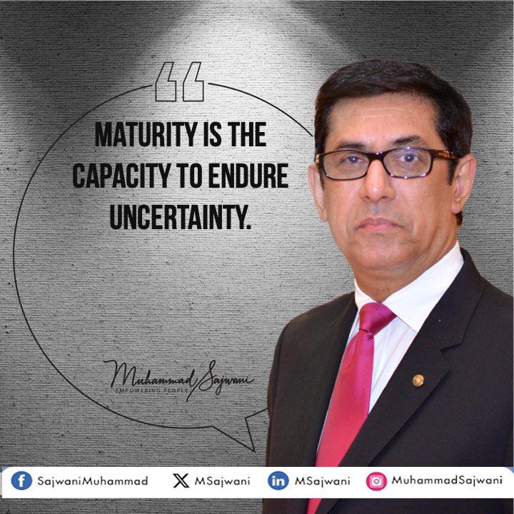 msajwani's tweet photo. One cannot become mature overnight. S/he has to pass through the rough times to prove that uncertainties in life exist.
#uncertainty #anxiety #ocd #life #IQ #EQ #fear #positivity #controllable
#muhammadsajwani
#EvolveHR
#hrconsultants https://t.co/lbhOGojimt