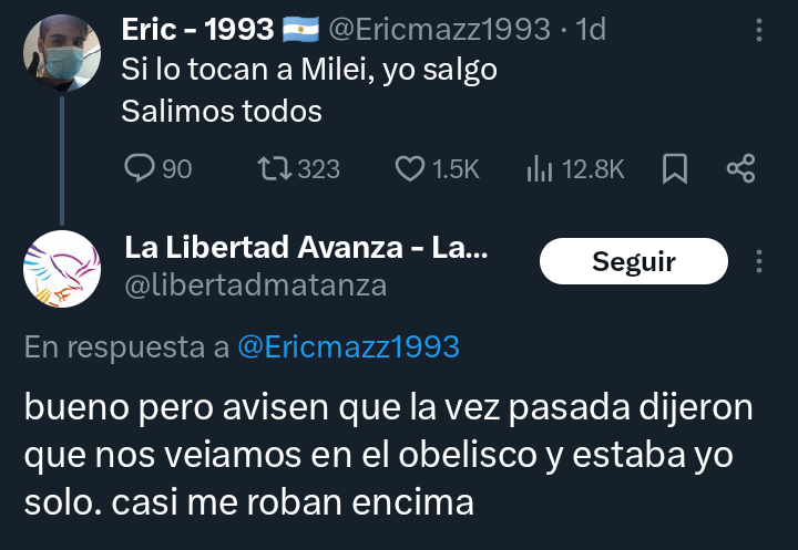 Arrepentidos de Milei tweet media