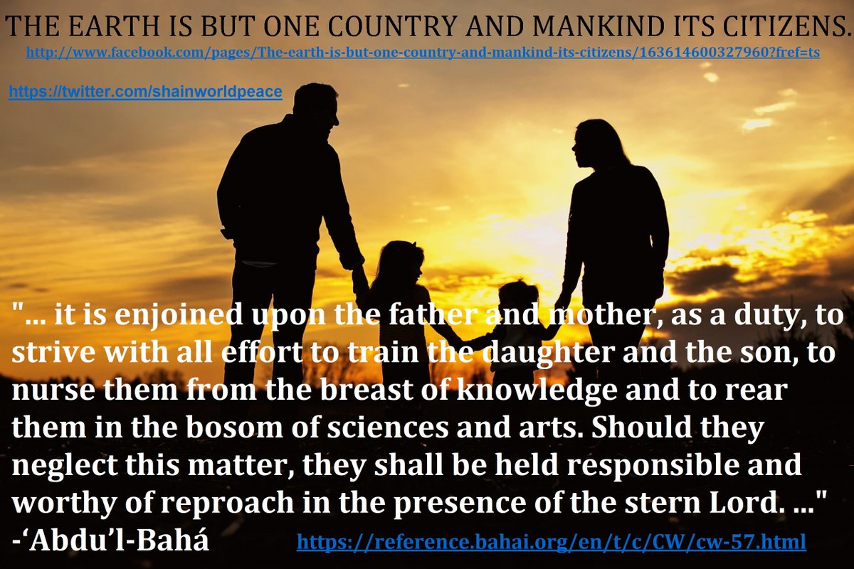 ..more spiritual &radiant & D happiness &tranquillity of mankind be immeasurably increased. Warfare & strife will be uprooted, disagreement & dissension pass away & Universal Peace unite D nations & peoples of the world.All mankind will dwell together as one family,blend as the..