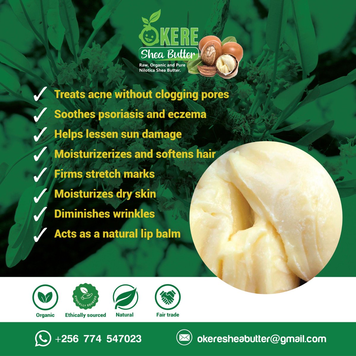 Truly, the only limitation to what you can use nilotica shea butter for is in your imagination. #OkereSheaButter