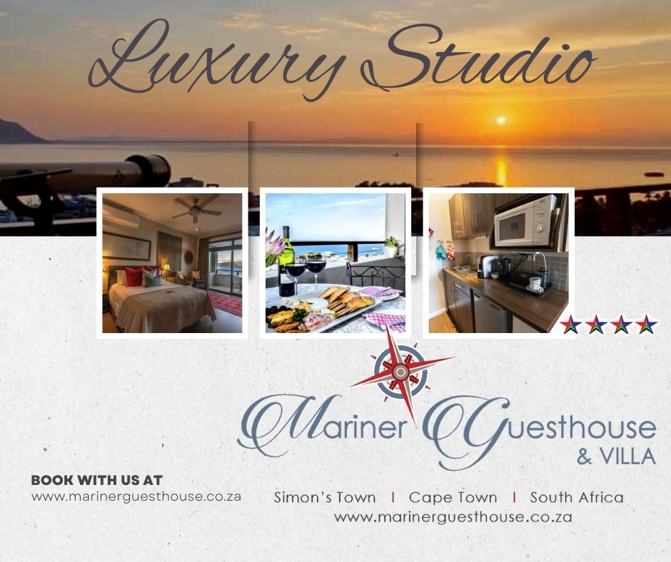 Have you ever stayed at our Luxury Studio?
We are looking forward to have you as our guest, book your stay directly with us:
info@marinerguesthouse.co.za
marinerguesthouse.co.za
#simonstown
#lovesimonstown
#simonstownaccommodation
#simonstownsouthafrica
#simonstownadventures