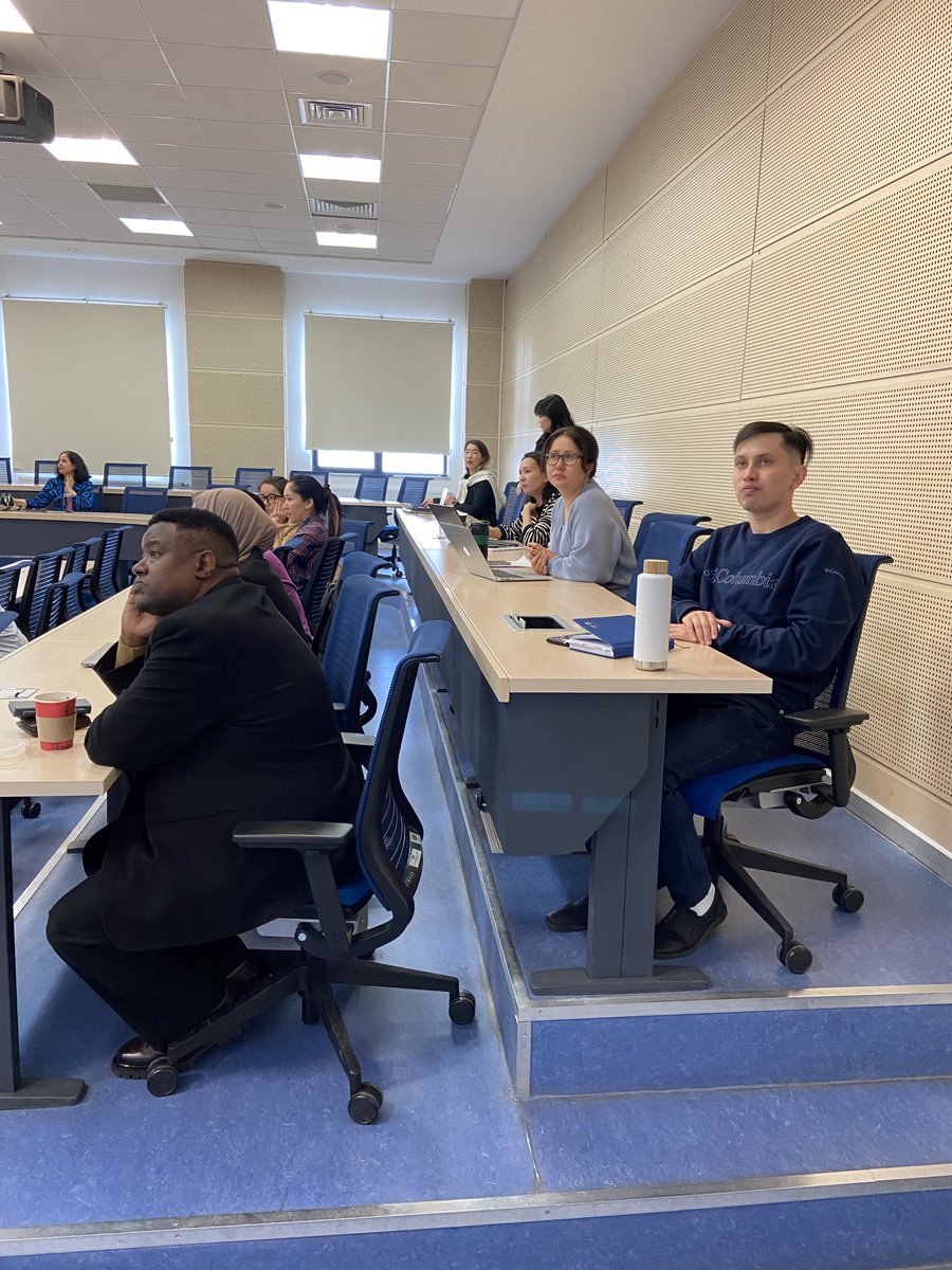 On Wednesday, February 28th, the CARCEIT EITP team, led by Dr. Gulzhanat Gafu and consisting of Nurgul Terlikbayeva and Anara Zhanseitova, presented their ongoing work on "Sustainability Education and Higher Education Institutions in Kazakhstan: a Student Perspective."