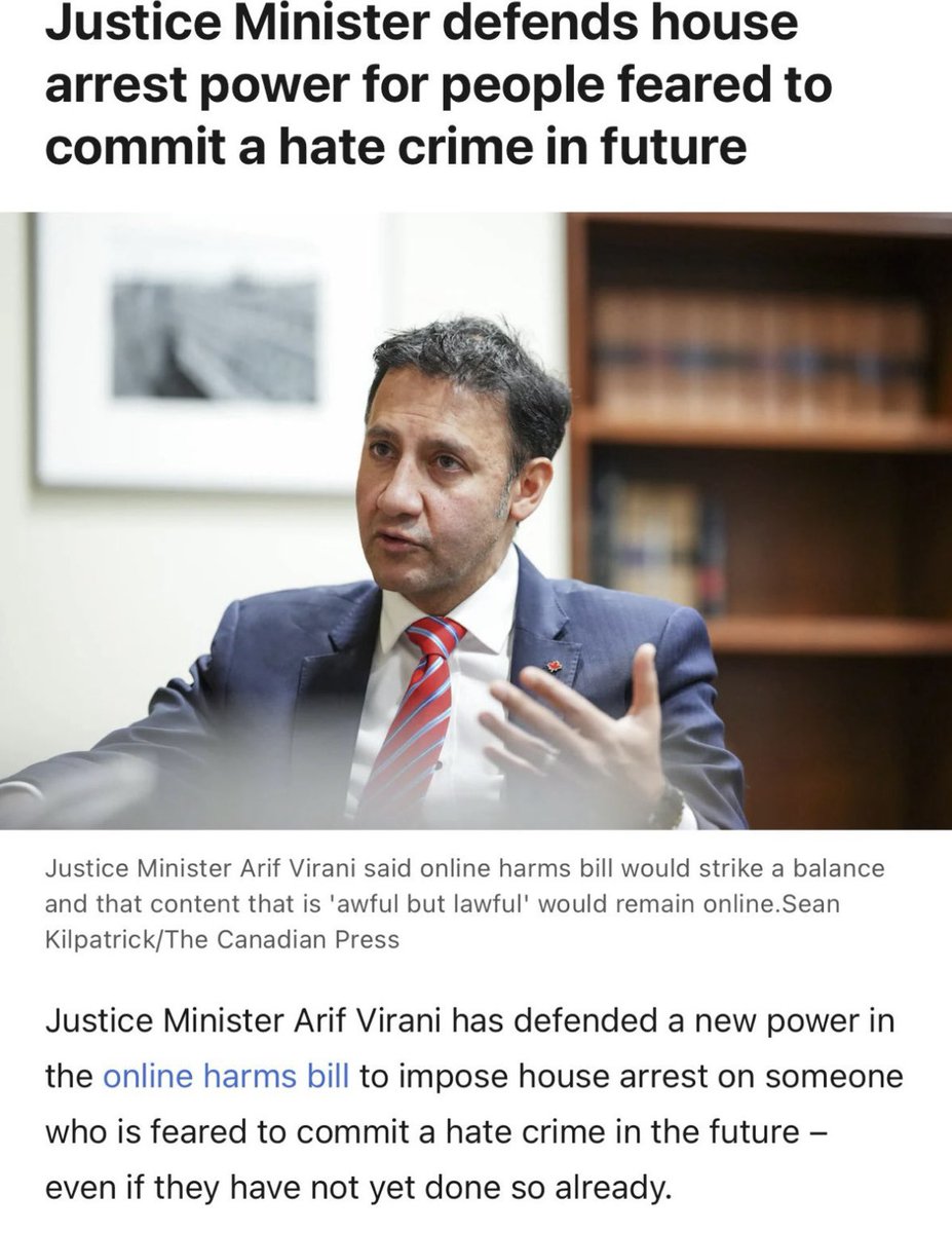 This is INSANE!!! The Liberals want to punish people for a crime they *MIGHT* commit!