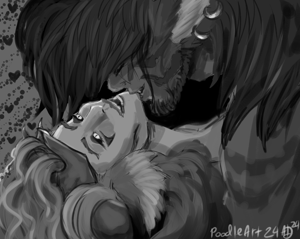 Astrowla's tweet photo. Monthly prompt. Wish I Had An Angel -
@NightwishBand 
For @Crown_Arts_CAE 
My character #Victor #Redscar and his wife #Kaylin #Greenscythe #VictorRedscar #KaylinGreenscythe #Volryn #Vosieron #originalcharacter #originalcharacters #closedspecies :3 https://t.co/ZM3gI5LnNY