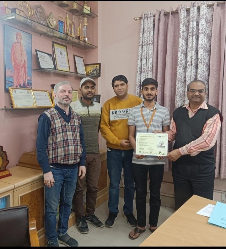 He also represented Delhi NCR at National level in National Youth Conclave 2023 which was Organised by MoEFCC and Indian Institute of Forest Management on 1-2 June 2023.