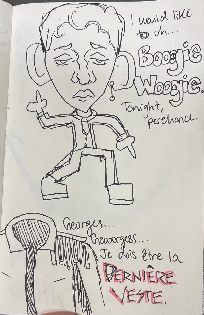 MarieOzoArt's tweet photo. i would like to uh… Boogie Woogie. #boogiewoogiewithme #doodle #imBORED #sketchbook #deerskin #ledaim #artmoot #artmoots #artisticmutuals #boogietime #art #ink #pen https://t.co/AY8HW9V0v1
