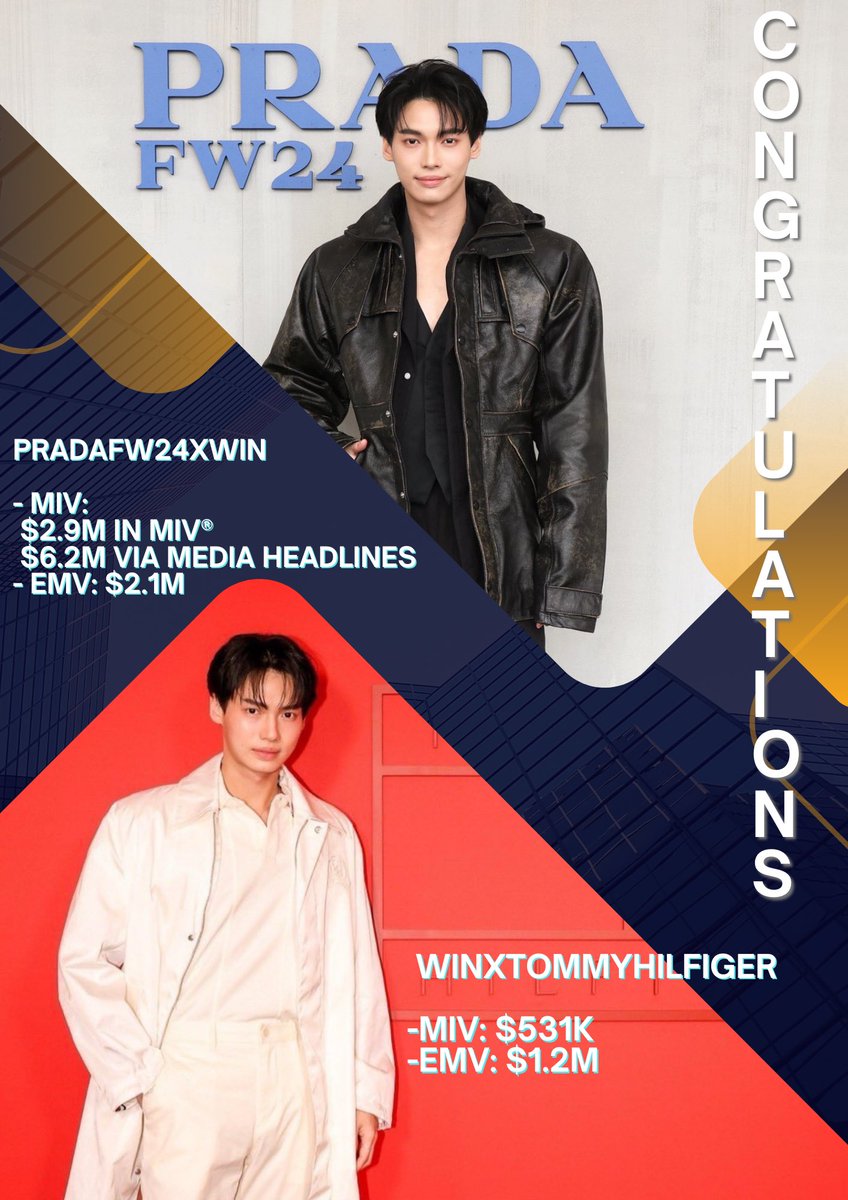 I’m so proud of you. 
ภูมิใจจนพูดไม่ถูกจริงๆ Win’s Day จริงๆ 💚👏🎉

#PradaFW24xWIN 
#WinxTommyHilfiger 
#winmetawin