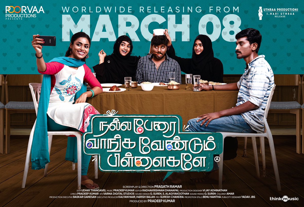 Think Music (@thinkmusicindia) on Twitter photo Save the date!
#NallaPeraiVaangaVendumPillaigale, 
Releasing this March 8th in theatres near you! 
#nallaperaivaangavendumpillaigale  #pradeepkumar #pradeepkumarsongs 
#prasathramar <a href="/arsenthur/">Senthurpandeian</a> <a href="/preethy_karan/">preethy karan</a> @Iampoornimaravi <a href="/SureshMathiyal2/">Suresh Mathiyalagan</a> <a href="/editorRAD/">Editor RAD</a> <a href="/valentino_suren/">Suren</a> Save the date!
#NallaPeraiVaangaVendumPillaigale, 
Releasing this March 8th in theatres near you! 
#nallaperaivaangavendumpillaigale  #pradeepkumar #pradeepkumarsongs 
#prasathramar <a href="/arsenthur/">Senthurpandeian</a> <a href="/preethy_karan/">preethy karan</a> @Iampoornimaravi <a href="/SureshMathiyal2/">Suresh Mathiyalagan</a> <a href="/editorRAD/">Editor RAD</a> <a href="/valentino_suren/">Suren</a>