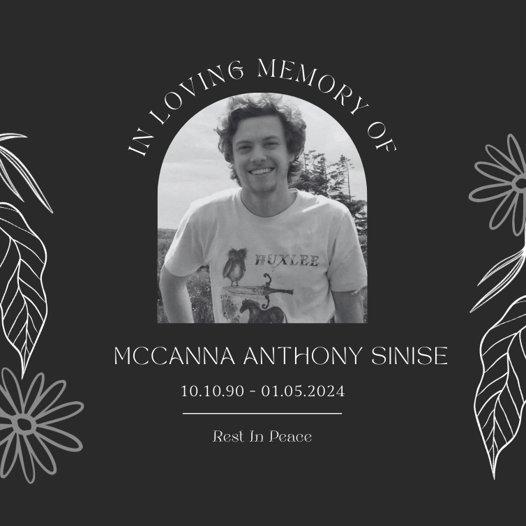 CAMusicHall's tweet photo. The Official California Music Hall of Fame would like to send our deepest condolences to the family and friends of McCanna Anthony Sinise. Our thoughts and prayers are with them during this difficult time. 

Rest In Peace 🕊️ https://t.co/KkkhJTUnzS