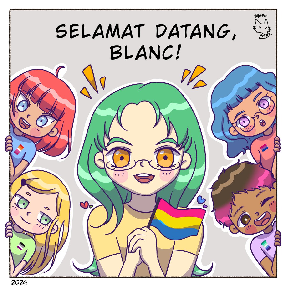 ❤🧡💛💚💙💜 #komik #volpidaun