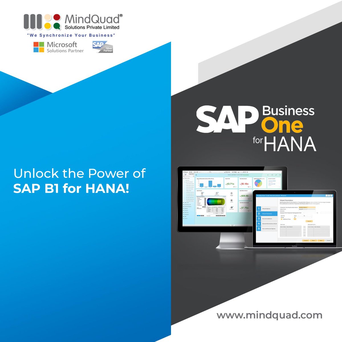 ✨Unlock the Power of SAP B1 for HANA! ✨

Drop your inquiries: info@mindquad.com

#MindQuad #TechQuad #SAPBusinessOne #HANA #RealTimeInsights #Scalability #BusinessSolutions #Innovation