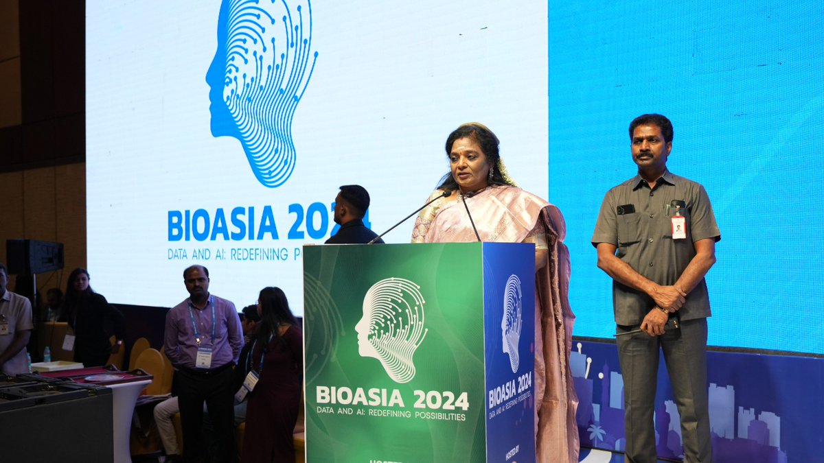 Heartfelt gratitude to our hon’ble Governor of Telangana, Dr. Tamilisai Soundararajan, for emphasizing the importance of innovation in healthcare, especially for underserved communities in rural areas and towards women empowerment. #BioAsia2024 #TelanganaLeadsLifesciences…