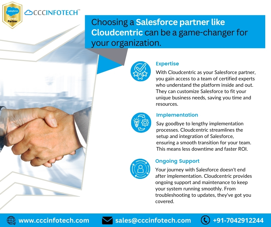 Are you looking to optimize your business processes and maximize efficiency? Look no further!
Visit the website for more information: cccinfotech.com
#Salesforce #crm #crmsoftware #salesforcecommunity #salesforceconsultant #salesforceconsulting #salesforcecertified