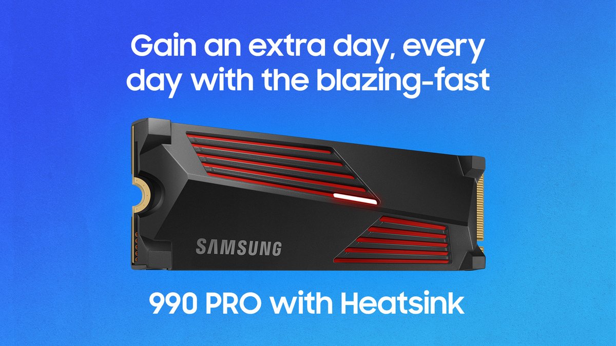This #LeapYear, celebrate by giving yourself a leap ahead in performance, with solid state storage so fast, it always feels like you are gaining extra time to accomplish what matters most. Learn more about the #990PROwithHeatsink today. 
smsng.co/SSD