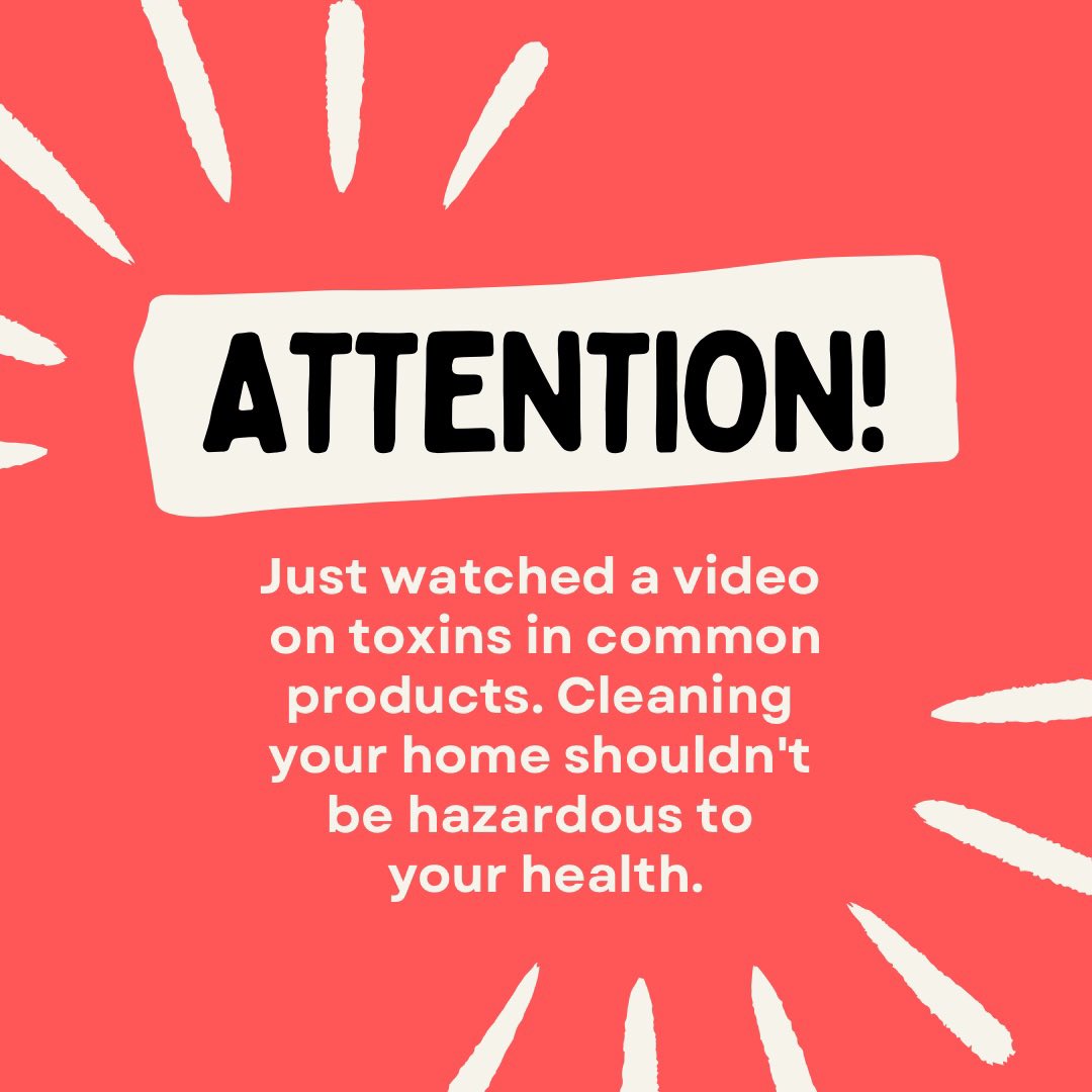 Just watched a video on toxins in common products. Cleaning your home shouldn't be hazardous to your health. DM me if you'd like to see the video. #HealthyLiving #ToxinFree
