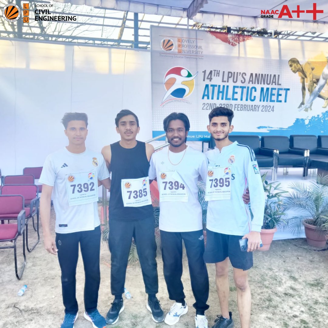 Victory on the track, triumph in the field! Celebrating the champions of the 2024 Athletic Meet. 🏆🥇

#LPUCAMPUS #ThinkBig #LPUForYou
#LifeAtLPU #lpu
#lovelyprofessionaluniversity 
#civilengineering #bestuniversity 
#topuniversities  #lpudiaries #ProudVertos