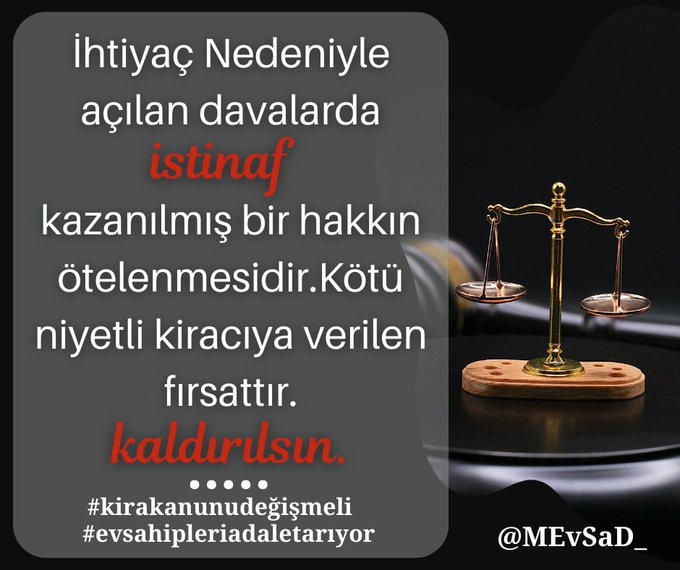 Adalet İstiyoruz!!! and 5 others@MEvSaD_@muratkurumfan
#evsahibiyimsuçluyum #evimizeortakoldular #evsahipleriadaletarıyor