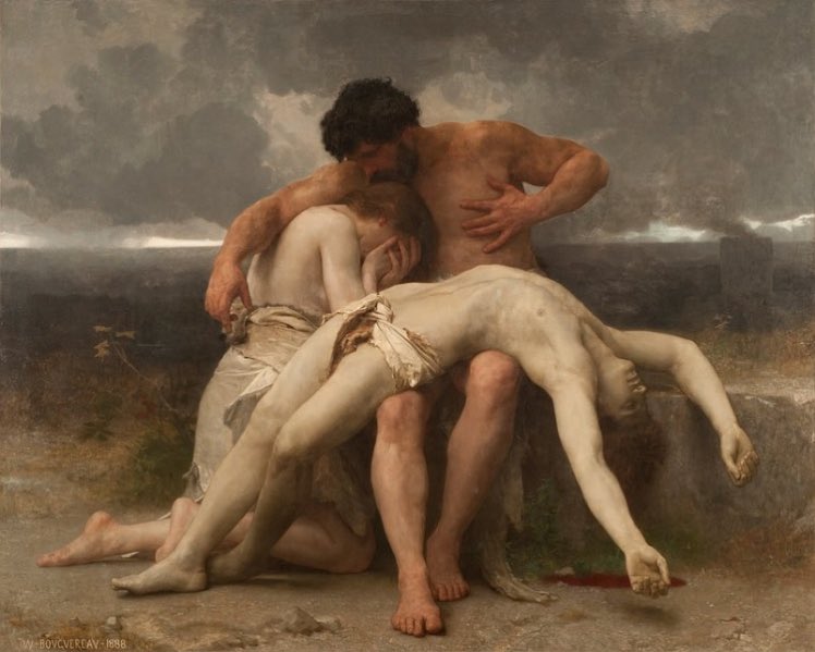 Dominiquepucini's tweet photo. Le premier deuil 
William-Adolphe #Bouguereau, 1888 après JC.
#art #neoclassicisme 
#peinture https://t.co/HloXAdRwDJ