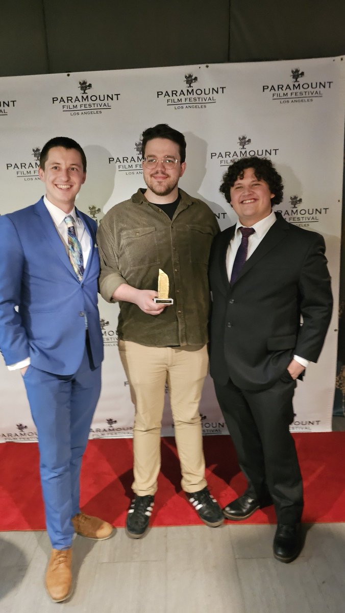 BrandonASouza's tweet photo. Exciting news ! MARKeting and BRANDing Productions have taken home our first Film Festival win with "A Quarrel", at the Paramount Film Festival. Thanks to Mark, Brady, and Alison.  We took home first place!
You can watch the film and more here!
https://t.co/pICH1W5xMB https://t.co/sMsnAD4YS0