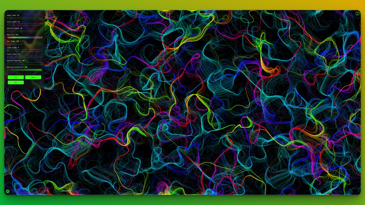 tahayvr's tweet image. it&apos;s coming together!

#buildinginpublic #flowfield #p5js