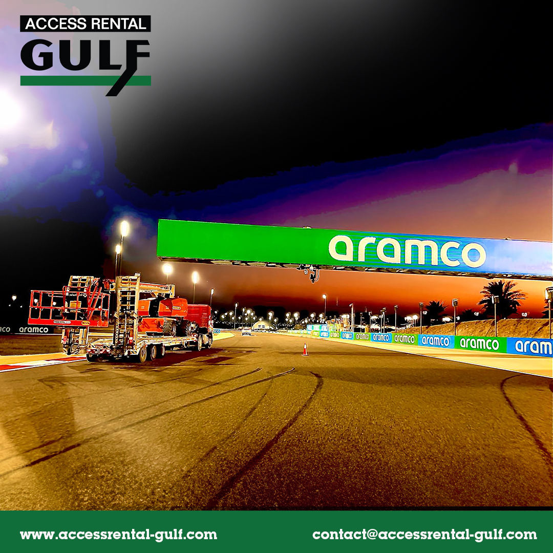 ARG005's tweet photo. 🏎Revved up and ready to roll!🎥Our Powered Access Machines are geared up and poised to capture every thrilling moment of the Formula 1 Bahrain Grand Prix 2024 this weekend. Stay tuned for action-packed photos featuring our incredible machines in full force! https://t.co/gOnzCaMqP3