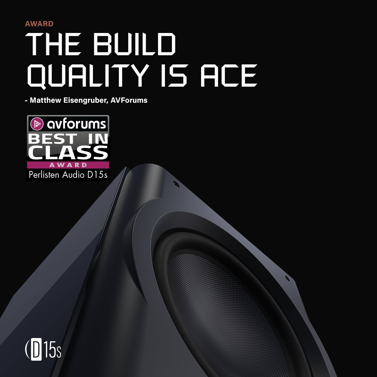 PERLISTEN (@perlisten) on Twitter photo D15s Awarded Best In Class 10/10 - <a href="/AVForums/">AVForums.com</a>! 🫨🎶
Find the full review here: bit.ly/3P19Vod
#perlisten #perlistenaudio #avforums #award #10outof10 #audio D15s Awarded Best In Class 10/10 - <a href="/AVForums/">AVForums.com</a>! 🫨🎶
Find the full review here: bit.ly/3P19Vod
#perlisten #perlistenaudio #avforums #award #10outof10 #audio