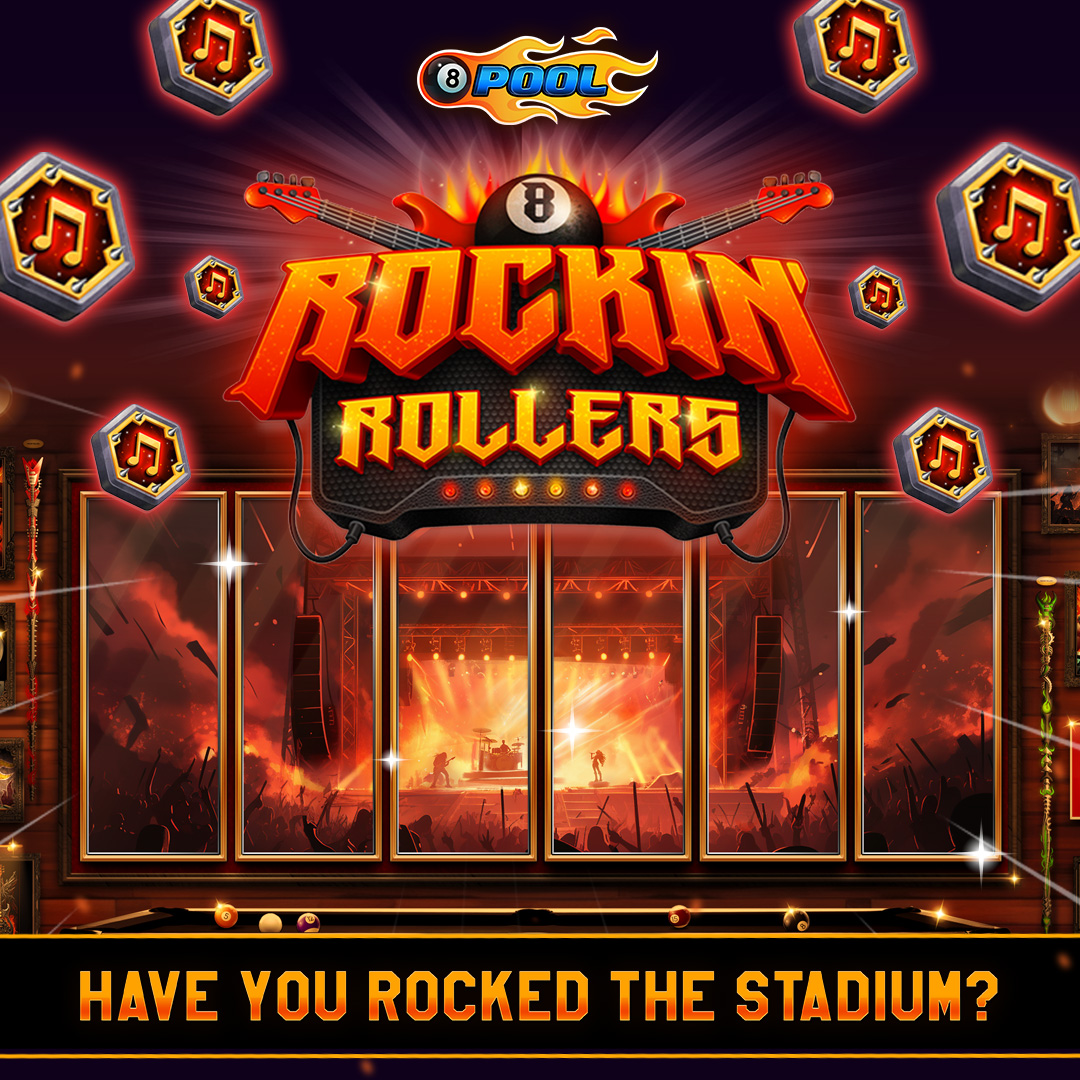 8ballpool's tweet image. ❤️ if you’ve already rocked the Stadium &amp;amp; claimed your #RockinRollersTour #AnimatedAvatar! 🎸 🎶 🎁

Play Now » mcgam.es/WbREuT

#8BallPool #RockinRollers
